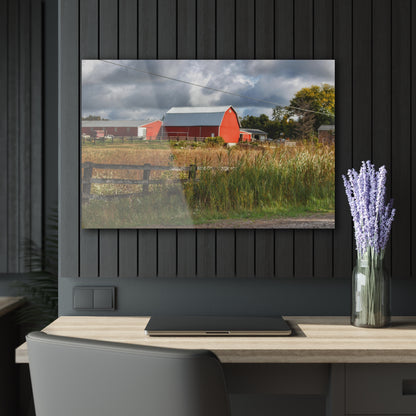 U R There Photography Beyond the Fence on Richfield Road Rustic Farmhouse Acrylic Wall Print