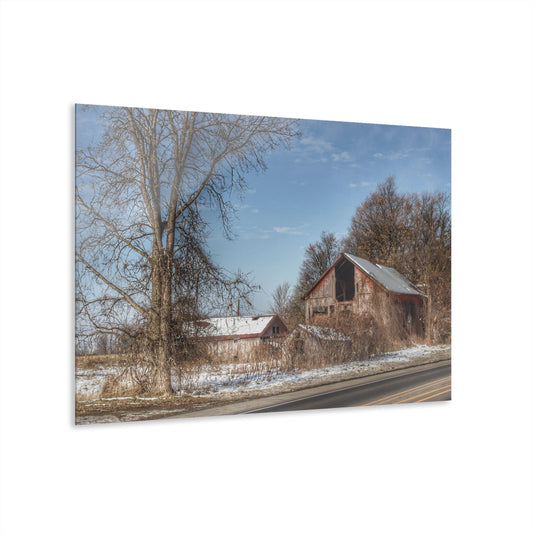 U R There Photography Almont Van Dyke Red I Rustic Farmhouse Acrylic Wall Print