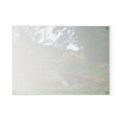 Barn Boutique Rustic Tempered-Glass Cutting Board| A River Runs Through It