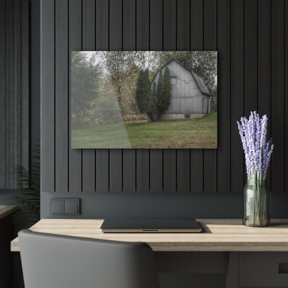 U R There Photography Milliman Road Grey Rustic Farmhouse Acrylic Wall Print