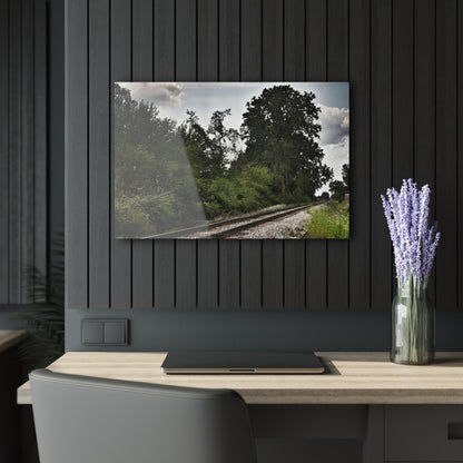 U R There Photography Michigan Rails Rustic Farmhouse Acrylic Wall Print