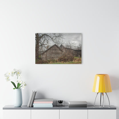 U R There Photography Bowers Road Greys II Rustic Farmhouse Acrylic Wall Print