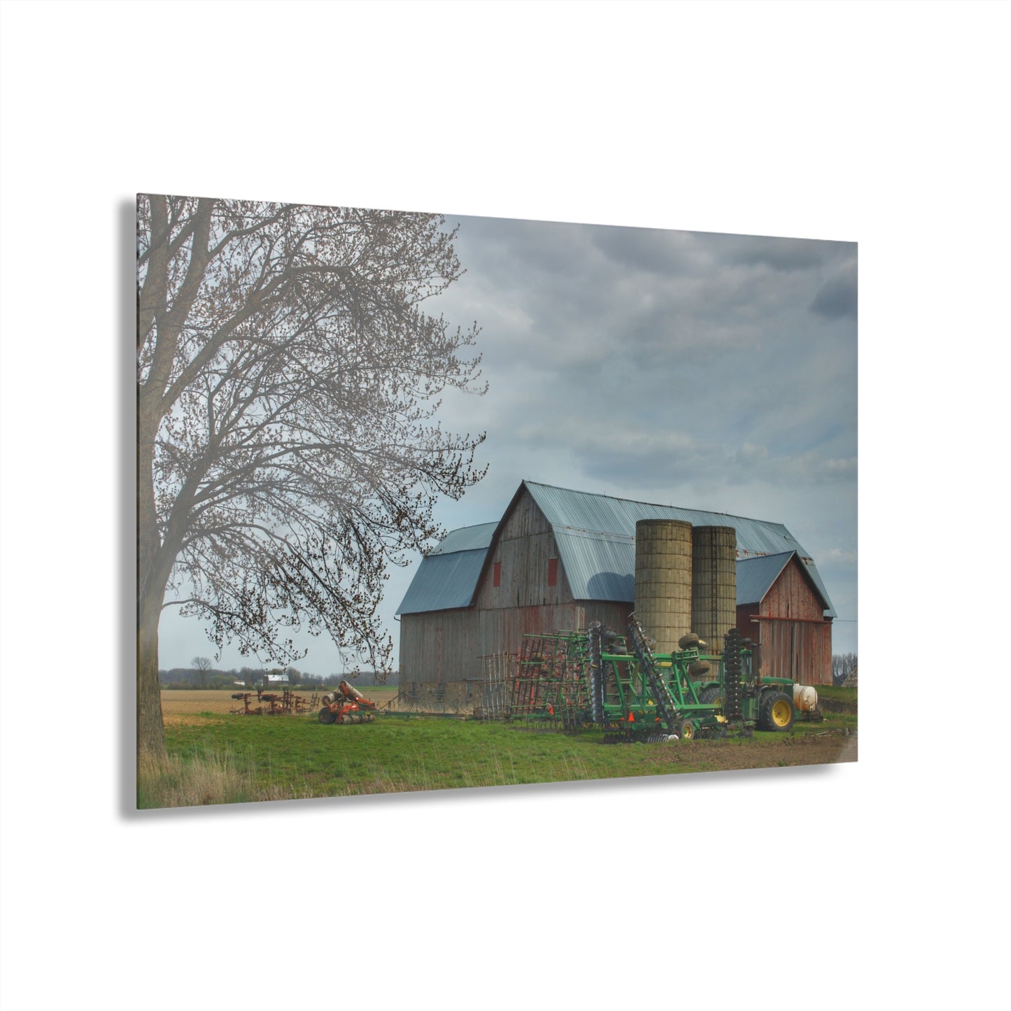U R There Photography Snover Road Red I Rustic Farmhouse Acrylic Wall Print