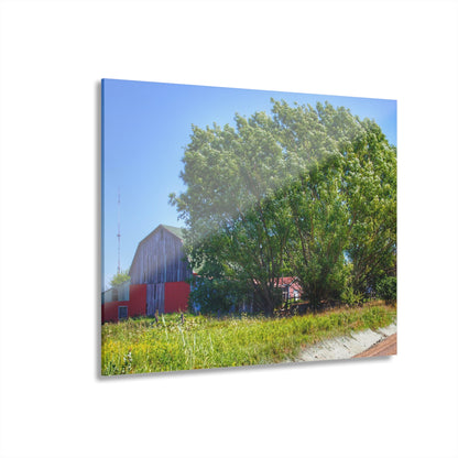 U R There Photography East Farrand Grey Rustic Farmhouse Acrylic Wall Print