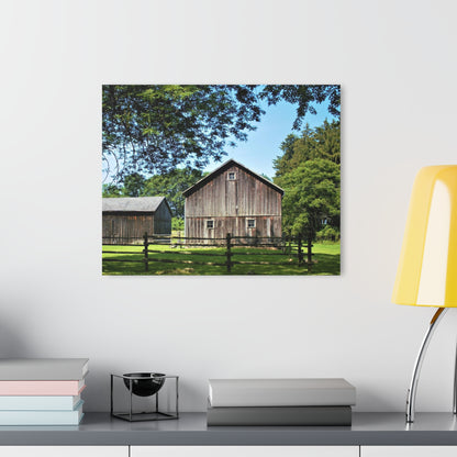 U R There Photography Otisville Grey Rustic Farmhouse Acrylic Wall Print