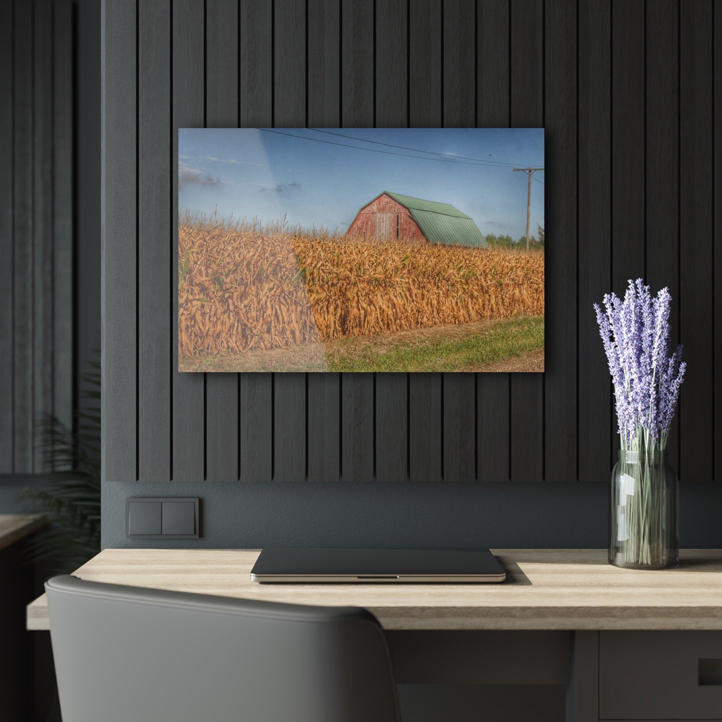 U R There Photography Beyond the Harvest Corn I Rustic Farmhouse Acrylic Wall Print