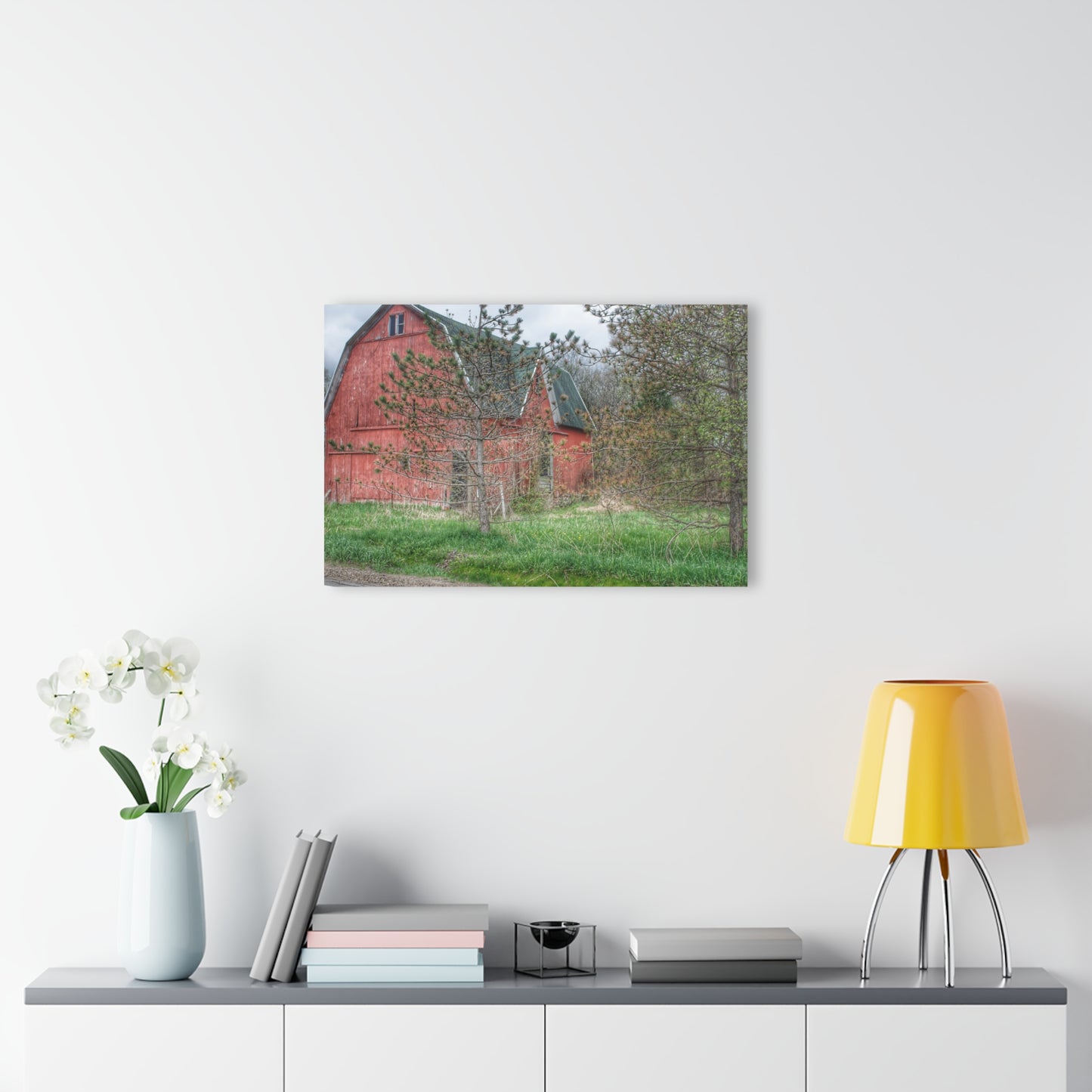 U R There Photography Hickory Ridge Red II Rustic Farmhouse Acrylic Wall Print