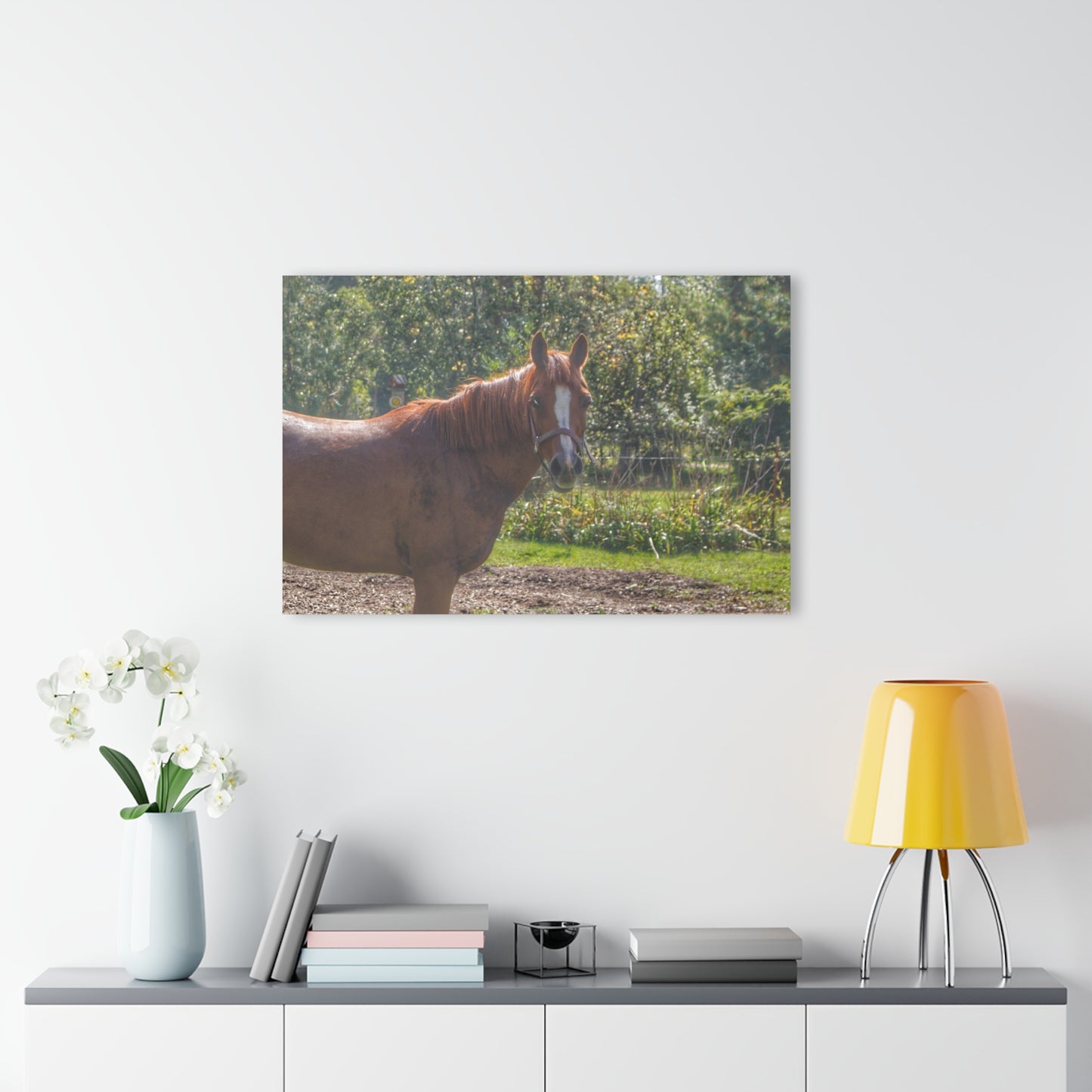 U R There Photography Froede Road Chestnut Brown Rustic Farmhouse Acrylic Wall Print