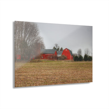 U R There Photography Kidder Road Reds Rustic Farmhouse Acrylic Wall Print