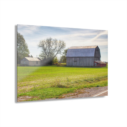U R There Photography North Gera Road Red Rustic Farmhouse Acrylic Wall Print