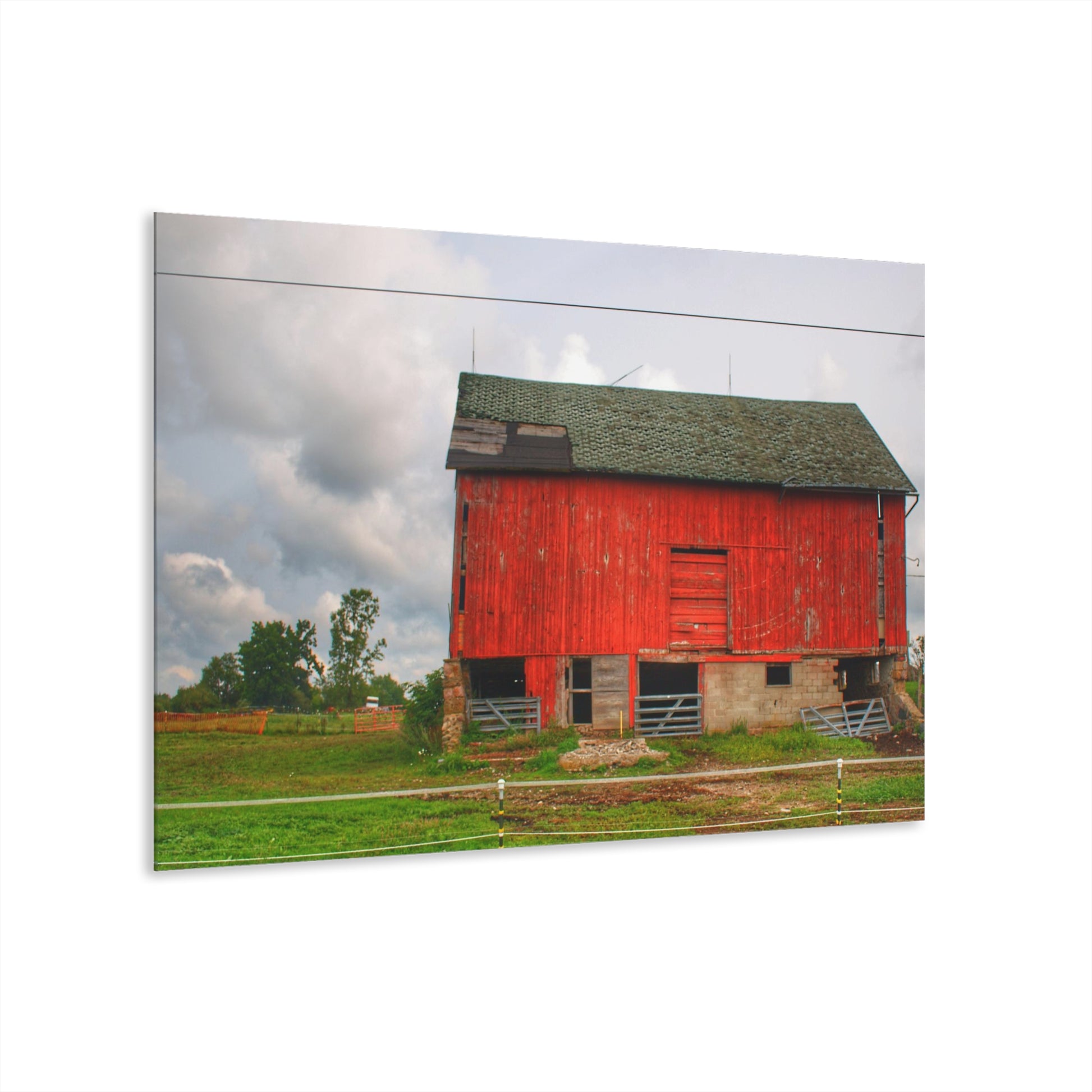 Elba Road Red III Rustic Farmhouse Acrylic Wall Print