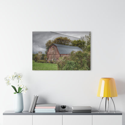 U R There Photography North Clio Road Red Rustic Farmhouse Acrylic Wall Print