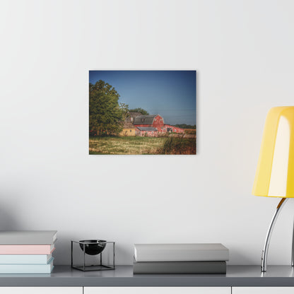 U R There Photography Rochester Road Red I Rustic Farmhouse Acrylic Wall Print