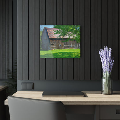 U R There Photography Sergent Road Grey Rustic Farmhouse Acrylic Wall Print