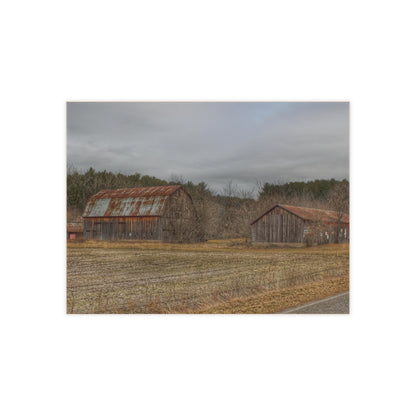 U R There Photography Barns of Arbela III Rustic Farmhouse Decorative Ceramic Tile