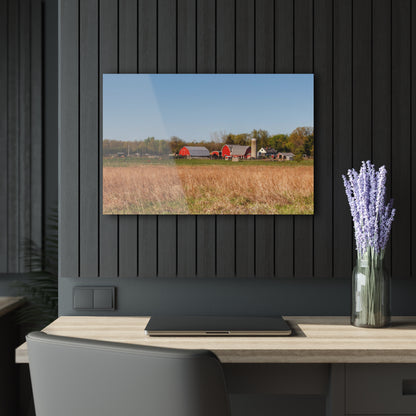 U R There Photography East Millington Road Farm Rustic Farmhouse Acrylic Wall Print