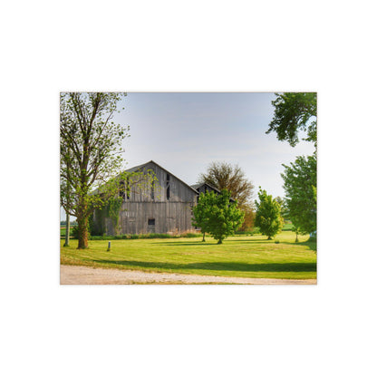 U R There Photography Caro Road Twin Greys II Rustic Farmhouse Decorative Ceramic Tile