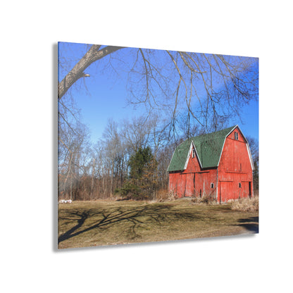 U R There Photography Hickory Ridge Red I Rustic Farmhouse Acrylic Wall Print