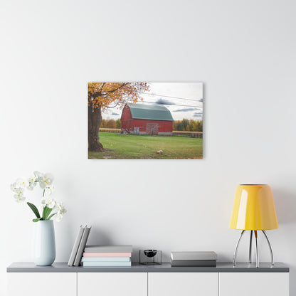 U R There Photography Bowers Roadside Red Rustic Farmhouse Acrylic Wall Print