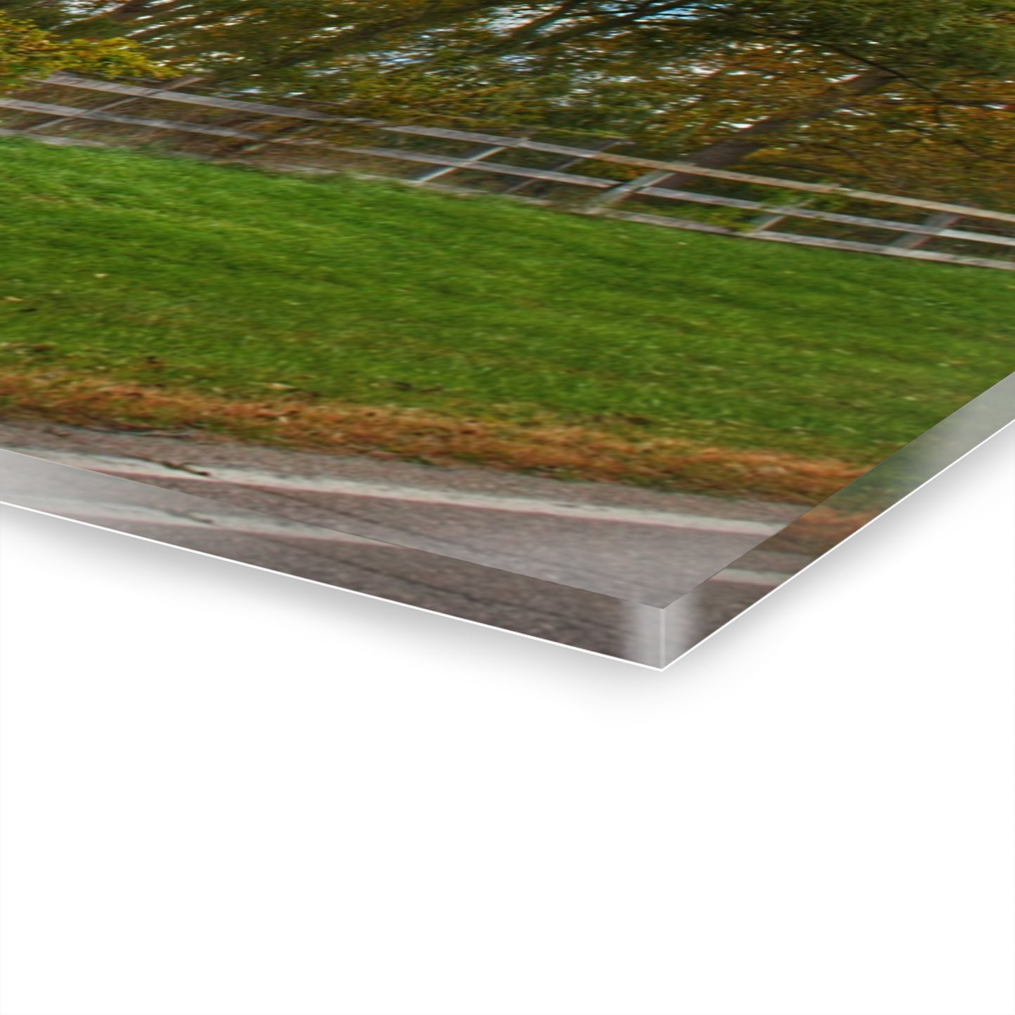 U R There Photography Hegal Road Old Red II Rustic Farmhouse Acrylic Wall Print