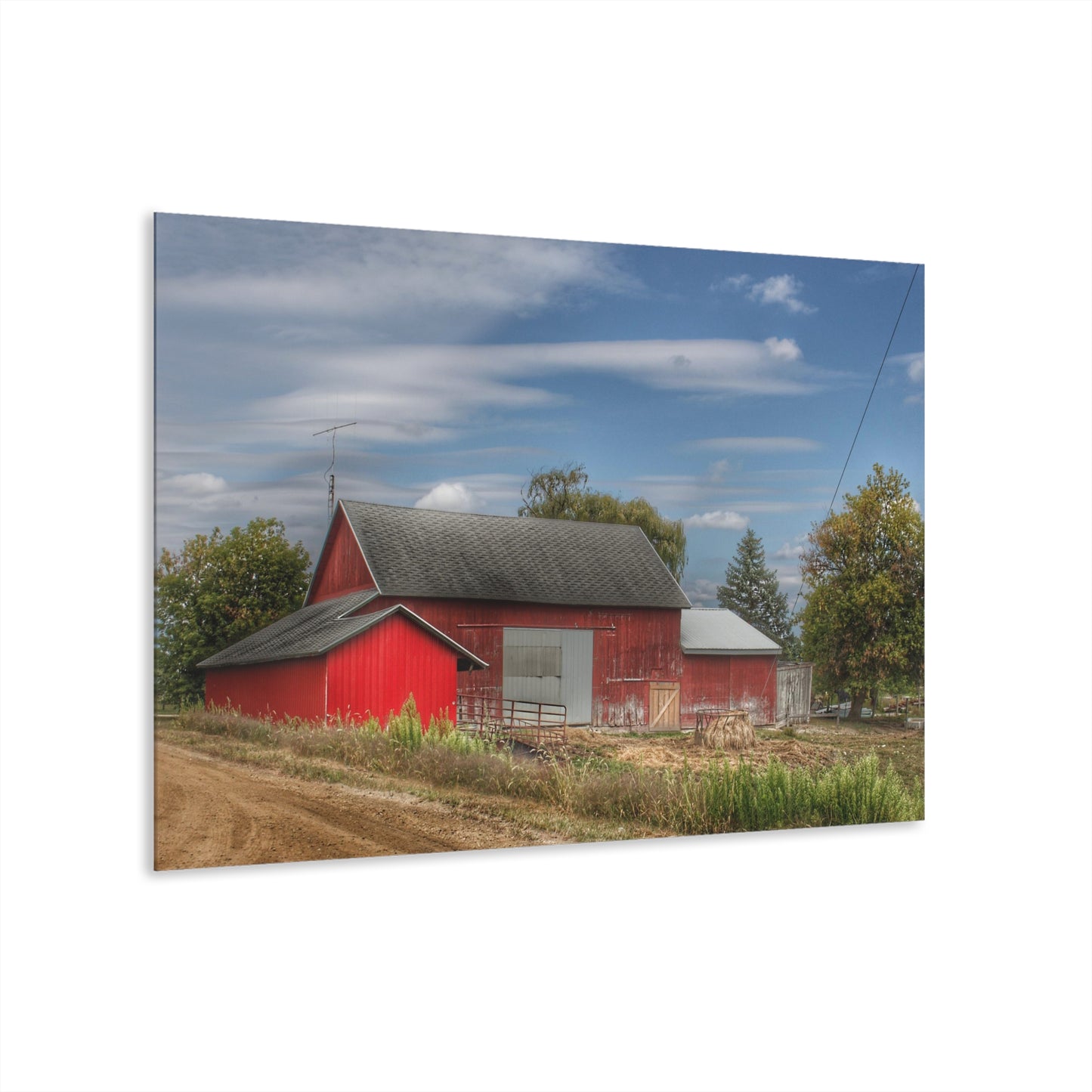 U R There Photography Wheeling Road Horse Barn Rustic Farmhouse Acrylic Wall Print