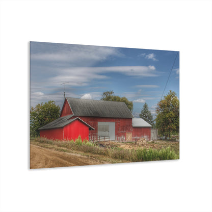 U R There Photography Wheeling Road Horse Barn Rustic Farmhouse Acrylic Wall Print