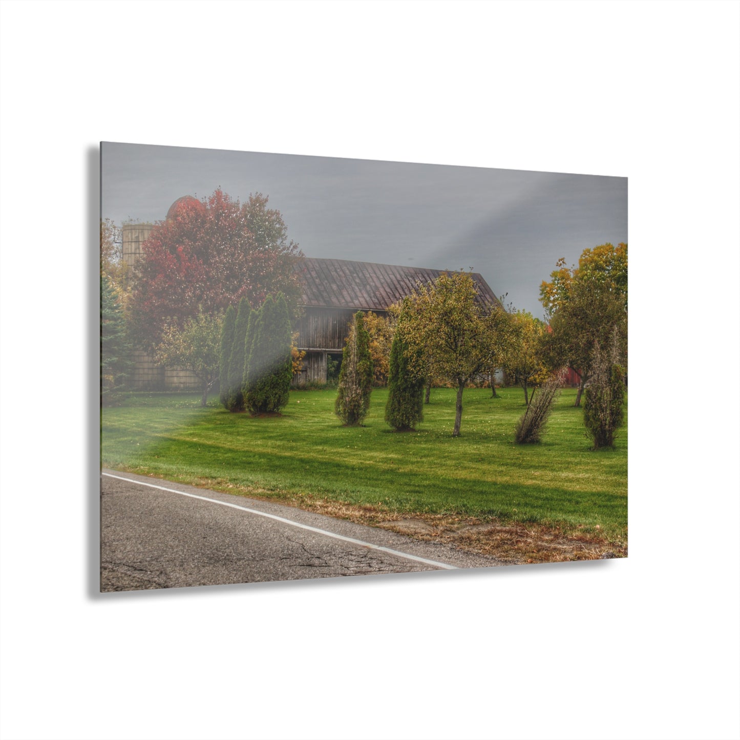 U R There Photography Goodrich Grey Rustic Farmhouse Acrylic Wall Print