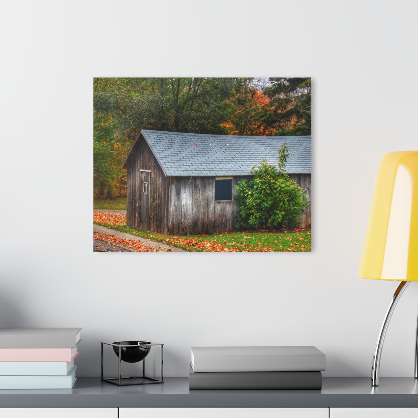 U R There Photography Grey Roadside Shack Rustic Farmhouse Acrylic Wall Print