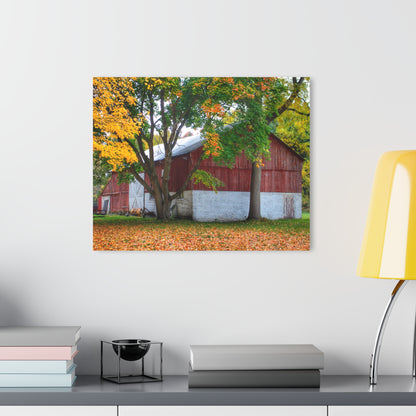 U R There Photography M-25 Red Rustic Farmhouse Acrylic Wall Print