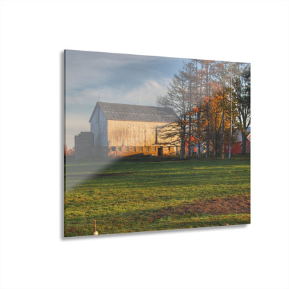 U R There Photography Peck Road White Rustic Farmhouse Acrylic Wall Print