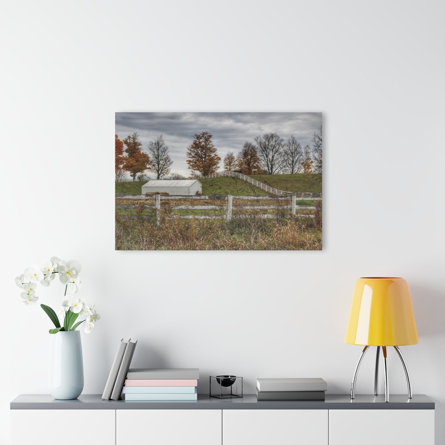 U R There Photography Millville Road Horses on the Hill Rustic Farmhouse Acrylic Wall Print