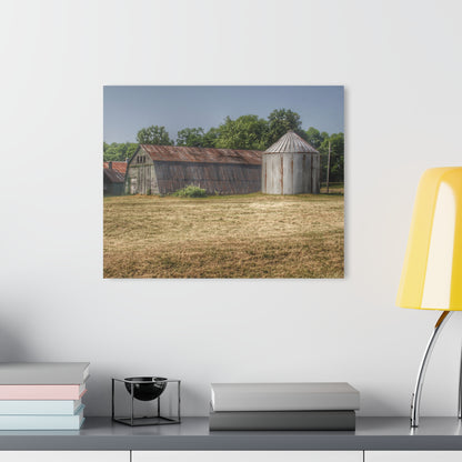 U R There Photography Hough Road Green Quonset II Rustic Farmhouse Acrylic Wall Print
