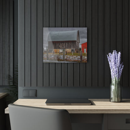 U R There Photography Schott Road Grey III Rustic Farmhouse Acrylic Wall Print
