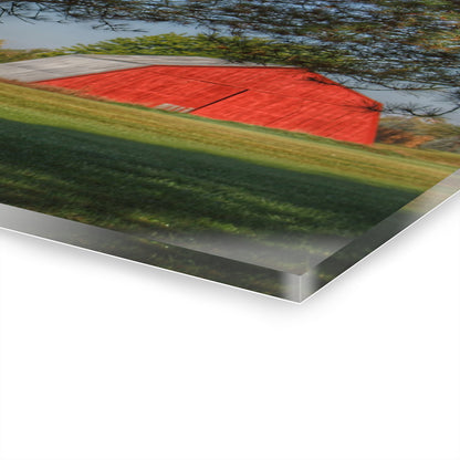 U R There Photography Peppermill Road Hidden Red Rustic Farmhouse Acrylic Wall Print