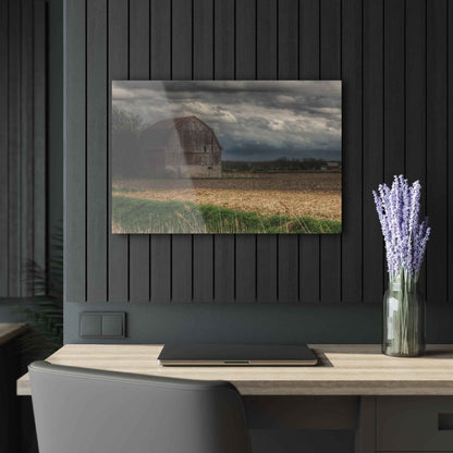 U R There Photography Sandusky Grey I Rustic Farmhouse Acrylic Wall Print