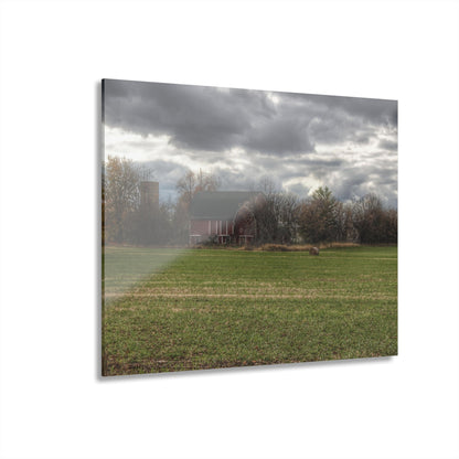 U R There Photography Booth Road Hidden Red II Rustic Farmhouse Acrylic Wall Print