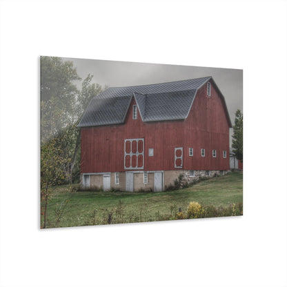 U R There Photography Vassar Road Red I Rustic Farmhouse Acrylic Wall Print