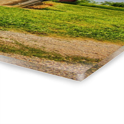 U R There Photography Marlette Road Saltbox Red Rustic Farmhouse Acrylic Wall Print