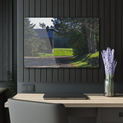 U R There Photography Hosner Road Hidden Grey Rustic Farmhouse Acrylic Wall Print