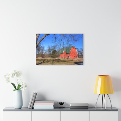 U R There Photography Hickory Ridge Red I Rustic Farmhouse Acrylic Wall Print