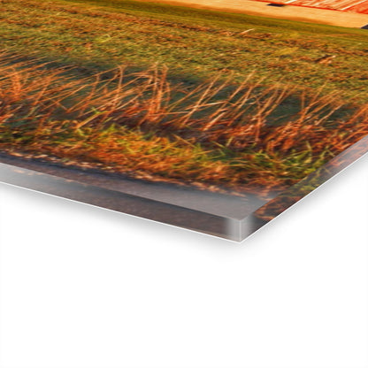 U R There Photography Lake Pleasant Corral Red II Rustic Farmhouse Acrylic Wall Print