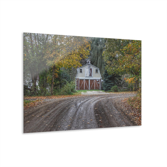 U R There Photography Barn at the Bend Rustic Farmhouse Acrylic Wall Print