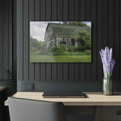 U R There Photography Hunters Creek Forgotten Grey Rustic Farmhouse Acrylic Wall Print