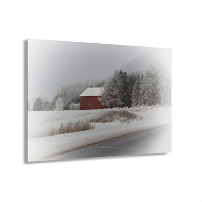 U R There Photography Farm on the Curve Rustic Farmhouse Acrylic Wall Print