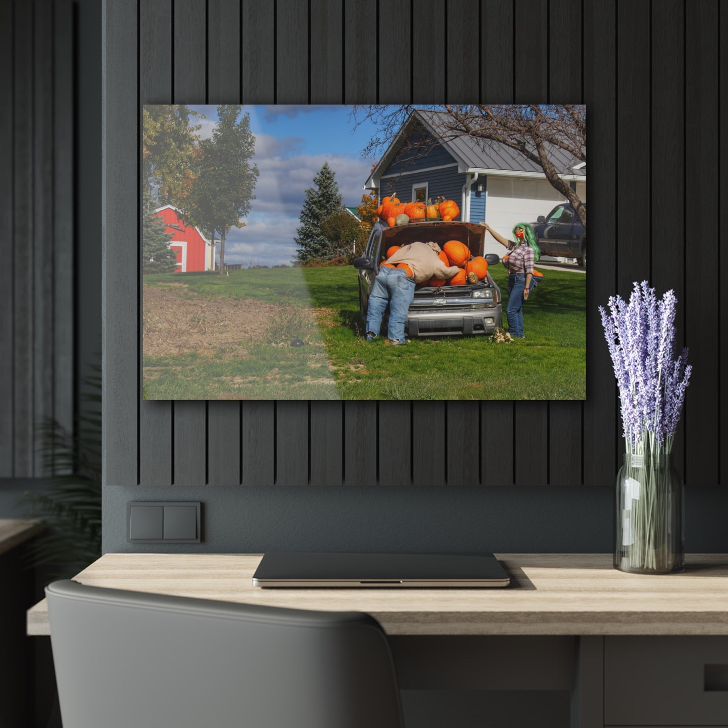 U R There Photography Lippincott Pumpkins Rustic Farmhouse Acrylic Wall Print