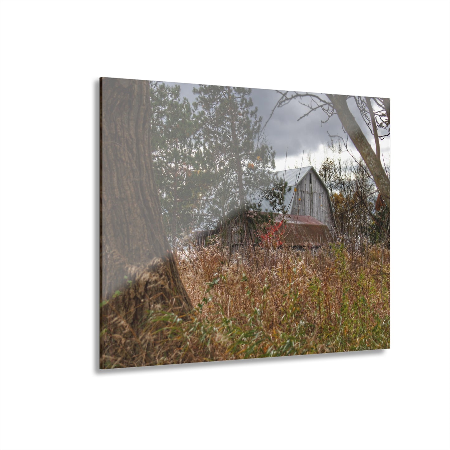 U R There Photography Booth Road Hidden Greys Rustic Farmhouse Acrylic Wall Print