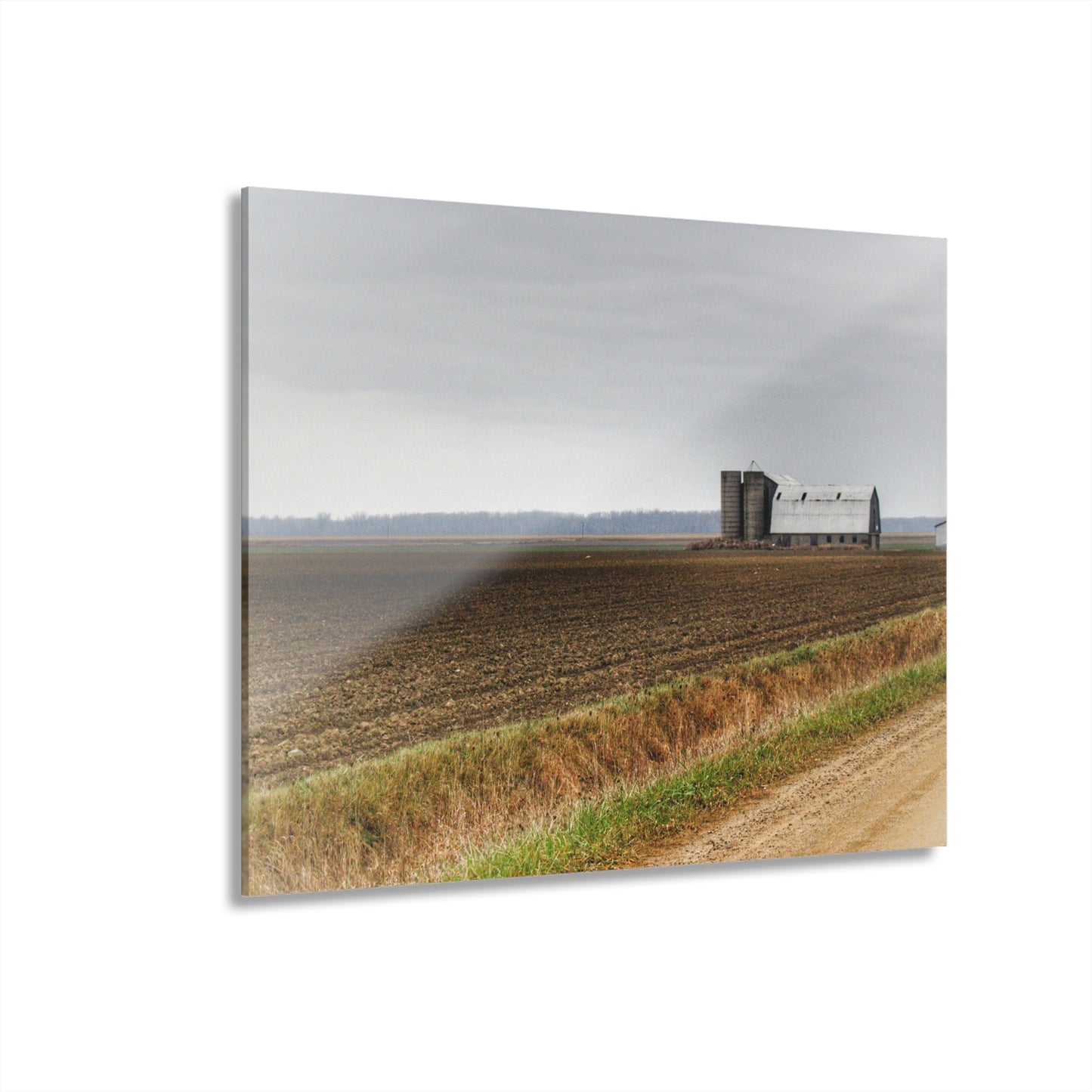 U R There Photography North Gates Road Old Grey I Rustic Farmhouse Acrylic Wall Print