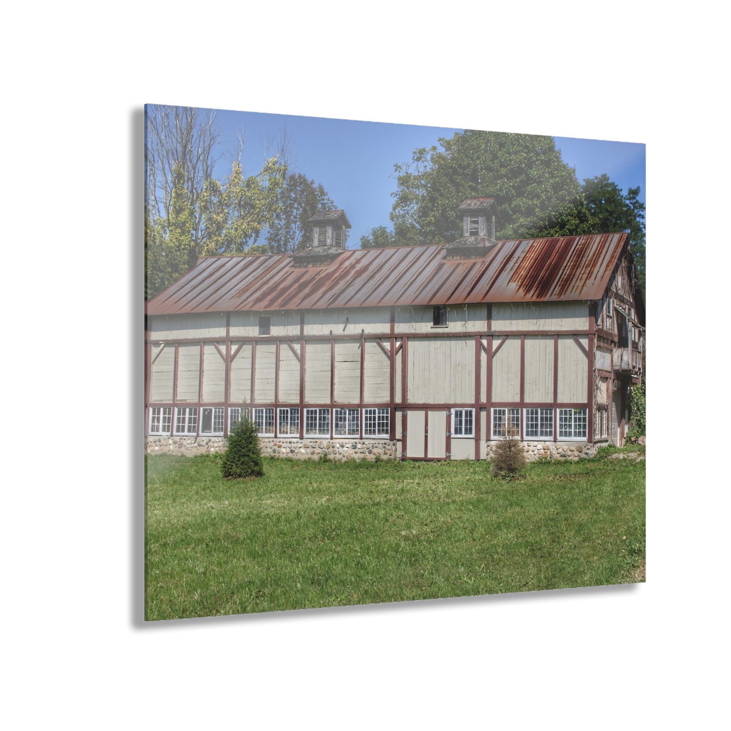 U R There Photography Bordman Road Rusted Rustic Farmhouse Acrylic Wall Print