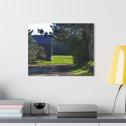 U R There Photography Hosner Road Hidden Grey Rustic Farmhouse Acrylic Wall Print