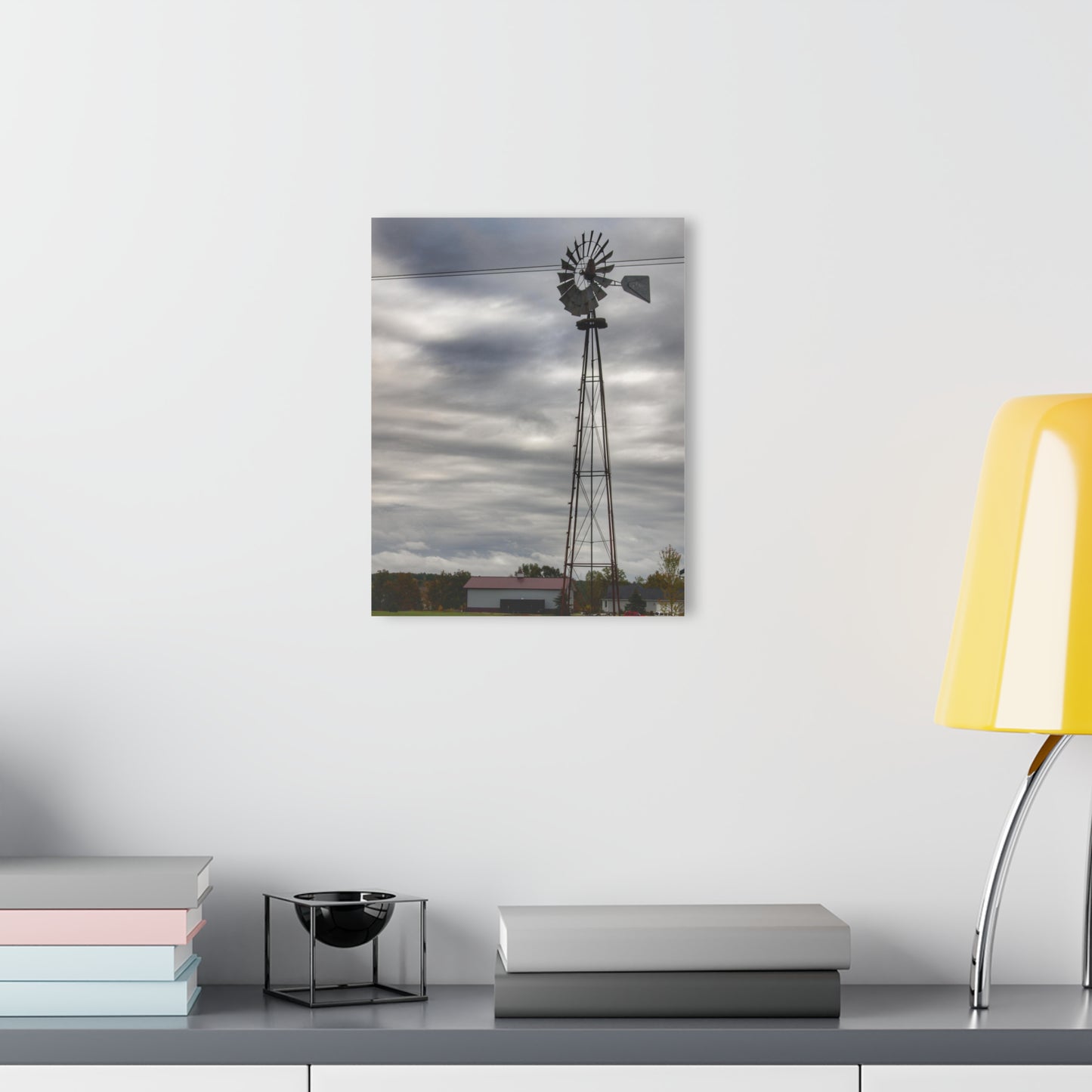 U R There Photography Valentine Road Windmill Rustic Farmhouse Acrylic Wall Print